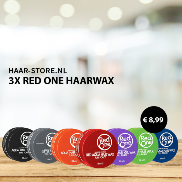 3x Red One Wax Matte Green Voordeelpakket