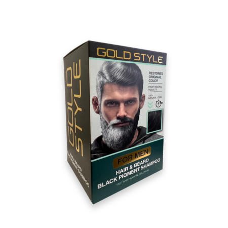 GOLDSTYLE Black Hair & Beard Shampoo