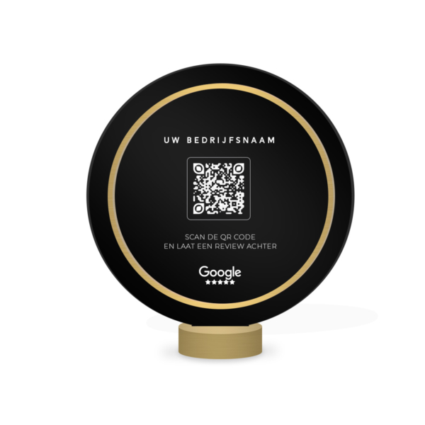 QR Review Scanner Display 3D Rond